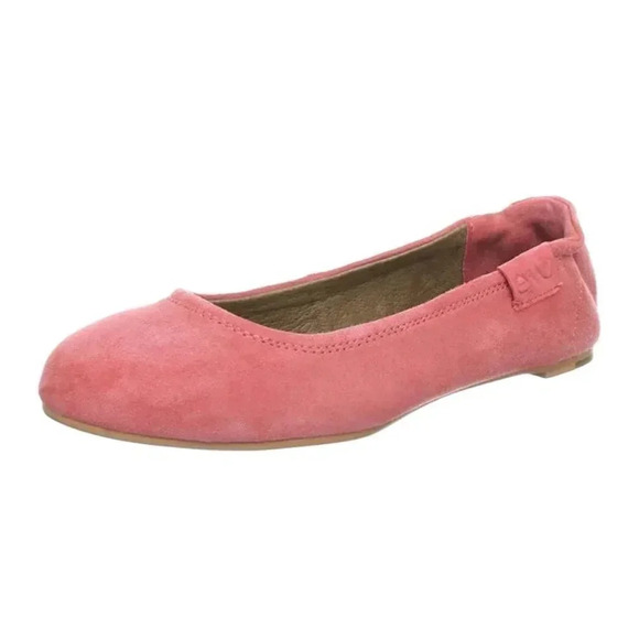 Emu Pink Suede Ballet Flats - Picture 1 of 10
